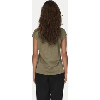 Oblečení a móda ONLY T-Shirt Silvery 15136069 Zelená Loose Fit S