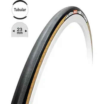 Plášť na kolo Tufo Elite S3 silniční galuska 28"/23 mm černá/béžová