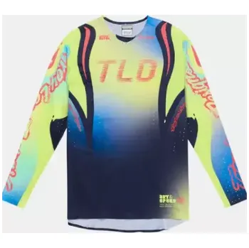 cyklistický dres Troy Lee Designs Sprint Ultra Drip pánský dres dlouhý rukáv Glo Yellow vel. XL