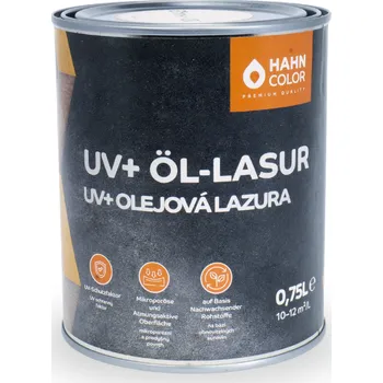 barva a nátěr na dřevo Hahn Color UV+ OLEJOVÁ LAZURA UV-11 Týk - Teak Velikost balení: 0,75L