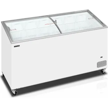 Lednice TEFCOLD IC 551 SCEB | Prosklený Pultový Mrazák na Nanuky | 540 l, se zámkem, včetně 7 košů