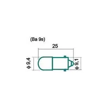 Povinná bezpečnostní výbava Žárovka Ba9s 24V/15mA bílá LED TRON ELEKTROTECHNIKA 31-17-804-43008