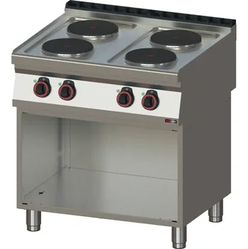 Sporák RM GASTRO Sporák elektrický SP 70/80 E BASIC 4 zóny s podestavbou