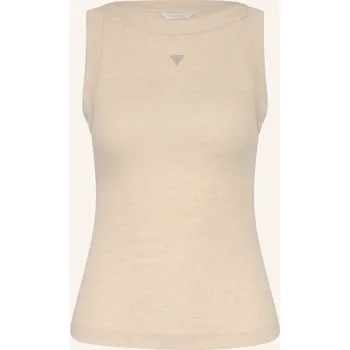 Guess Dámský Top Tina S Ozdobnými Kamínky, černošedá, 36