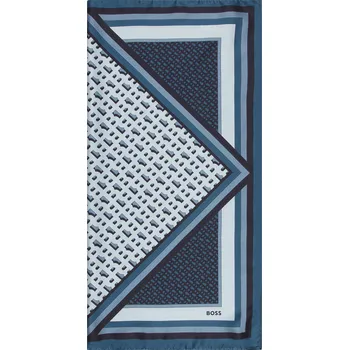 Šátek Boss Dámský Hedvábný Šátek Lainy, tmavě modrá / modrá /...