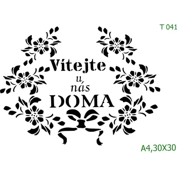 Šablona T 041 - 30 x 30 cm , Lepící fólie