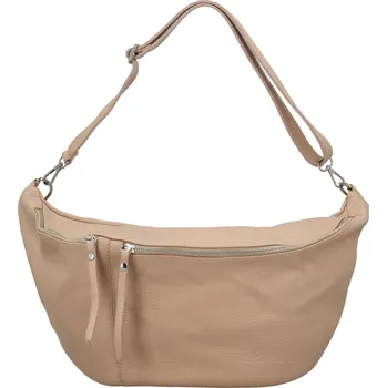 Ledvinka Trendy dámská kožená ledvinka Heidi new, růžově pudrová