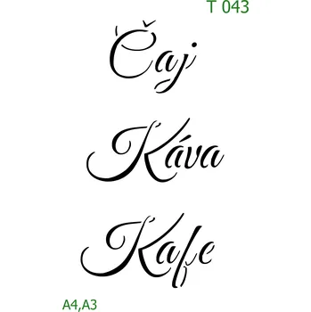 Šablona T 043 - A3 , Nelepící folie