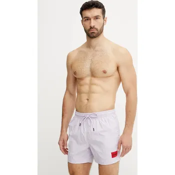 Plavkové šortky HUGO DOMINICA 50493450 fialová 04X, vel. XXL