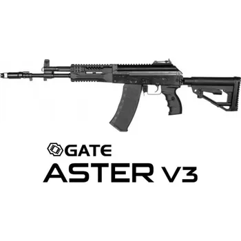 Airsoftová zbraň Airsoftová zbraň AK12 + ASTER V3 - černá, ocelová, Essential, E&L