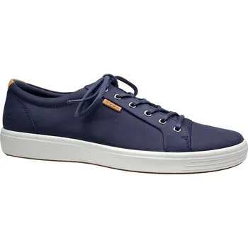 Pánské polobotky Vycházková obuv, Ecco, tmavě modrá: Modrá Nubuk, velur (semiš) 32 48 G - standardní šíře (30140-30141)