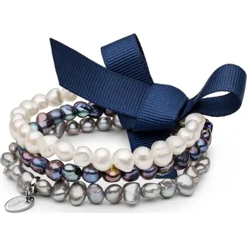 Náramek Gaura Pearls Souprava tří náramků ze sladkovodních perel Veronic 244-20B Barevná/více barev 18 cm
