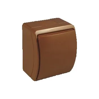 vypínač Tlačítko zv.K101 hnědé IP44 QESTEL s.r.o. 07-06-029-80712