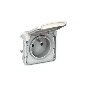 Elektrická zásuvka Zásuvka 16A PLEXO 69621 IP55 šed GENERI, s.r.o. 07-24-095-69621