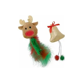 Hračka pro kočku Hračka cat Moose&Bell 2ks 18cm Nobby