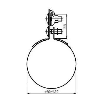 Hromosvod Svorka ST Uni nerez (+pásek)444130 DT TECHNIC s.r.o. 57-02-525-01126