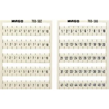 KartaWAGO 793-4505 popis 31-40 10x WAGO Elektro 37-10-255-49455