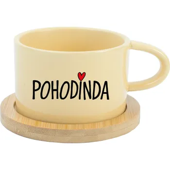 POHODINDA - žlutý hrníček makronka 200 ml