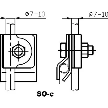 Hromosvod Svorka SO c nerez 444040 DT TECHNIC s.r.o. 57-02-525-40250