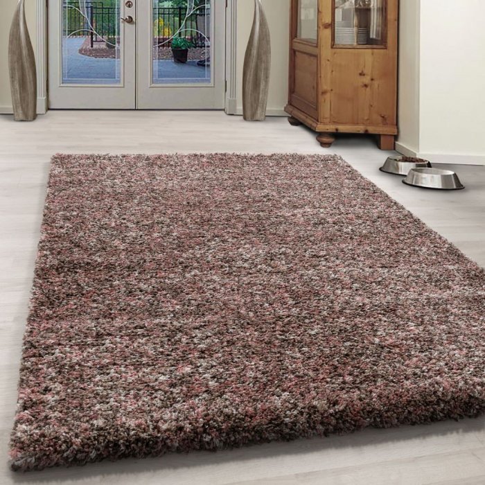 Kusový koberec Enjoy shaggy 4500 rose Kruh Ø 80 cm