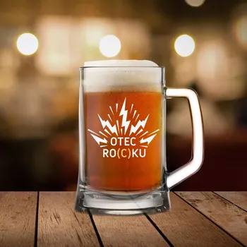 Sklenice OTEC RO(C)KU - pivní sklenice 0,5 l