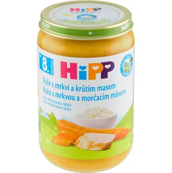 Hotové jídlo HiPP menu 220g rýže mrkev krůtí 7m