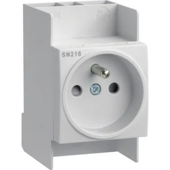 Elektrická zásuvka Zás.vest. SN216 230V na DIN liš. HAGER Electro s.r.o. 09-02-092-10260