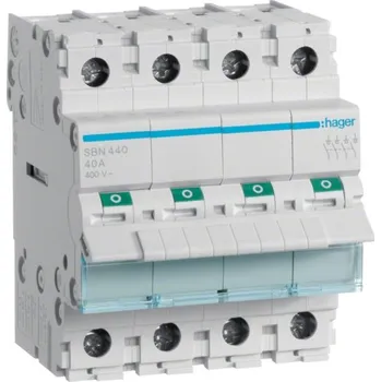 vypínač Vypínač SBN440 40A/4p. HAG HAGER Electro s.r.o. 11-10-092-14400