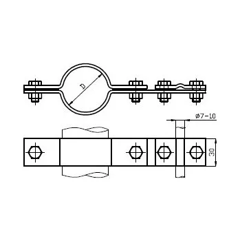 Hromosvod Svorka ST100 -potrubí 103290 DT TECHNIC s.r.o. 57-02-525-01120