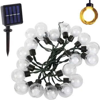 Venkovní osvětlení MrHome Solární zahradní světelný řetěz, 20 LED teplých světel - 380cm