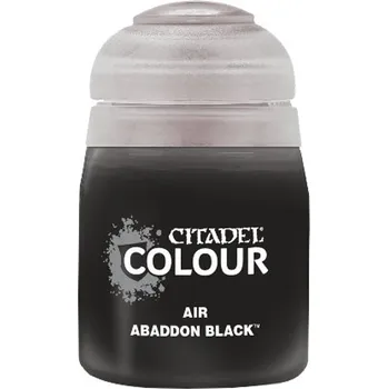 Modelářská barva Citadel Air: ABADDON BLACK 24ml (Games Workshop)