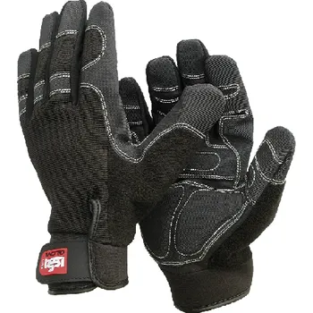 Pracovní rukavice Pracovní rukavice ISSA Line SHOCK černé Velikost: L