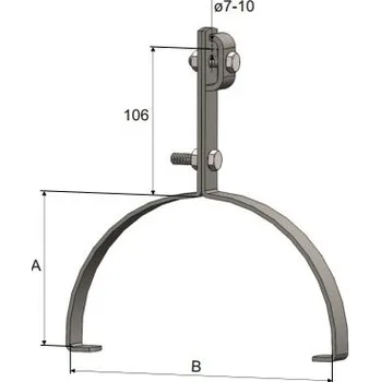 Hromosvod Podpěra PV 15ab -hřebenáče101150 TREMIS s.r.o. 57-02-525-03128