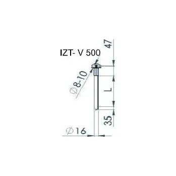 Hromosvod Tyč izol.IZT-V - 500mm 450000 DT TECHNIC s.r.o. 57-04-525-50000