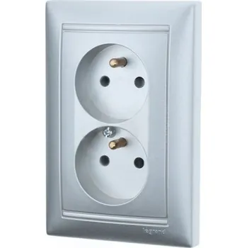 Elektrická zásuvka Zásuvka VALENA 2x Al 770290 LEG GENERI, s.r.o. 07-20-095-55290
