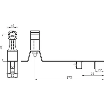 Hromosvod Podpěra PV 21-plast.pyram.101306 8 DT TECHNIC s.r.o. 57-02-525-03142