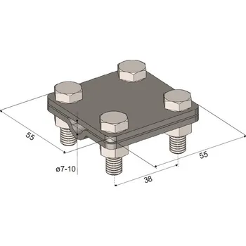 Hromosvod Svorka SR 3b - nerez 444080 DT TECHNIC s.r.o. 57-02-525-44080