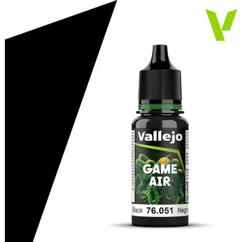 Vallejo Game Air 76051 Black 18ml - airbrush barva na modely