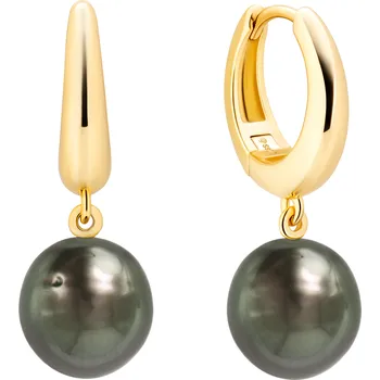 Náušnice ANNA PERLY černá