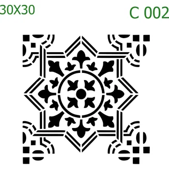 Šablona C 002 - 30 x 30 cm , Nelepící folie