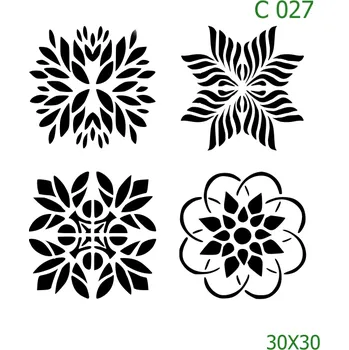 Šablona C 027 - 30 x 30 cm , Lepící fólie