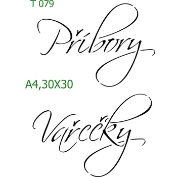 Šablona T 079 - 30 x 30 cm , Nelepící folie