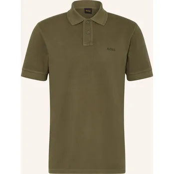 Pánská košile Boss Pánská Polokošile Z Piké Prime, olivová, S