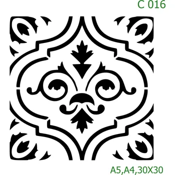 Šablona C 016 - 30 x 30 cm , Lepící fólie
