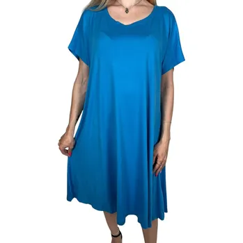 Dámské šaty La maijo Dámské šaty MOZA Barva: Modrá, Velikost: M-L