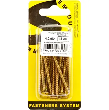 Vrták Šrouby do dřeva PGB 4 x 50 mm 18 ks