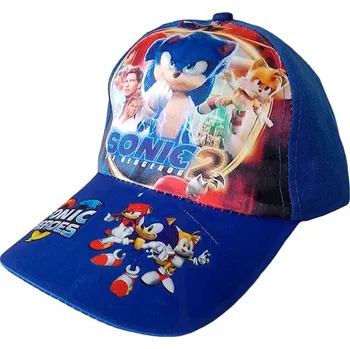 Pokrývka hlavy Ježek Sonic s potiskem - dětská kšiltovka vel. M/L