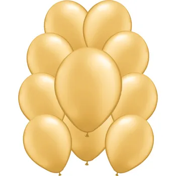 Balónek Latexové balónky metalické zlaté