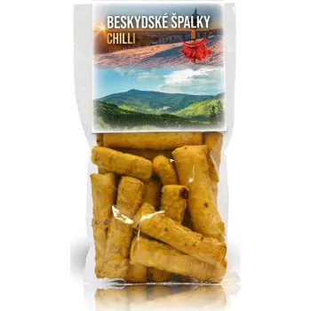 Dětská výživa Selllot, s.r.o., K Hájům 34, 155 00 Praha 5 - Vyrobeno v ČR Beskydské špalky (Lysá hora) - chilli tyčinky 100 g