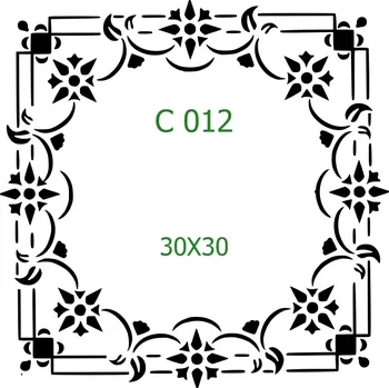 Šablona C 012 - 30 x 30 cm , Lepící fólie